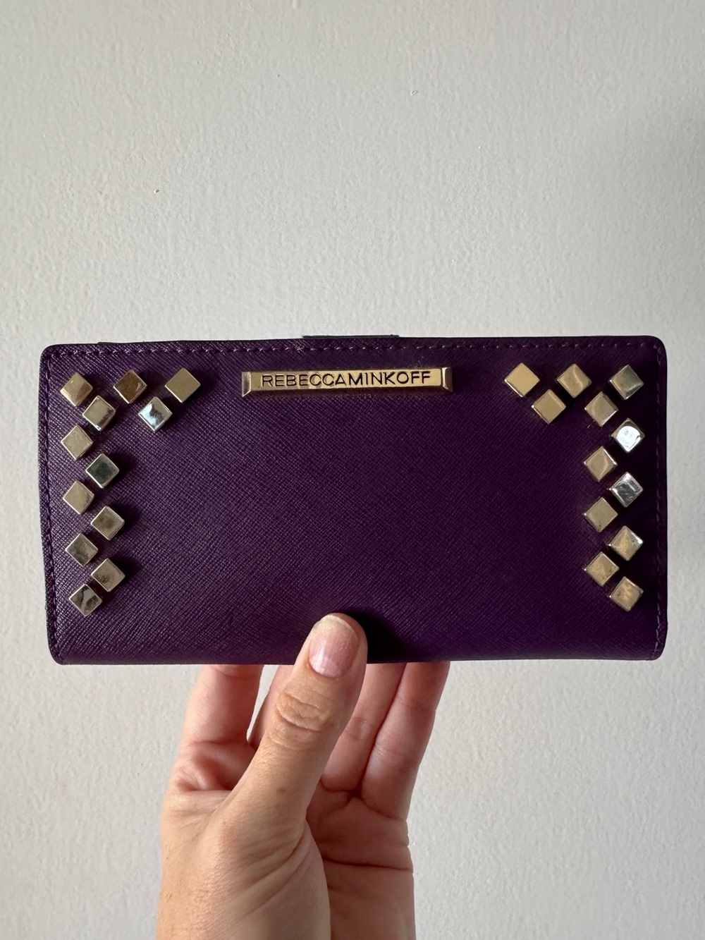 Purple Studded Rebecca Minkoff Wallet - EUC